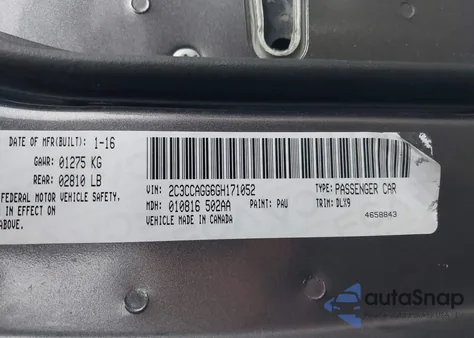 2016 Chrysler 300 300S z USA, uszkodzony, nr VIN 2C3CCAGG6GH171052